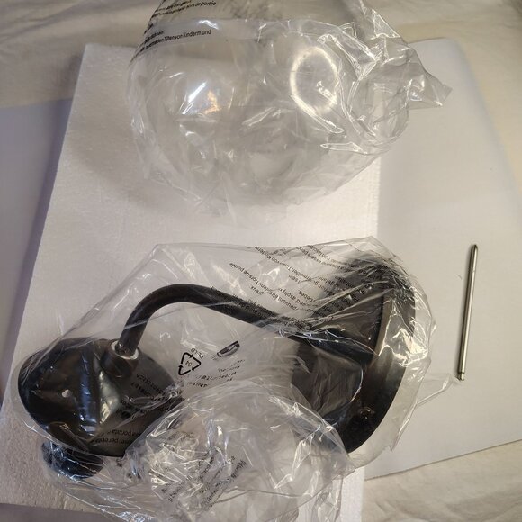 Globe Wall Light Society Black Glass Sconce Modern Retro Industrial Style - Picture 4 of 10